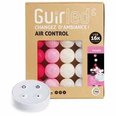 Guirled - Air Control Lichterkette - Tagada Ferngesteuert Lichterkette Baumwollkugeln LED USB