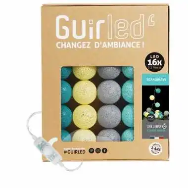 Guirled - Guirlande lumineuse Classique -  Scandinave Classique Guirlande lumineuse boules coton LED USB