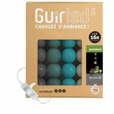 Guirled - Guirlande lumineuse Classique -  Mangrove Classique Guirlande lumineuse boules coton LED USB