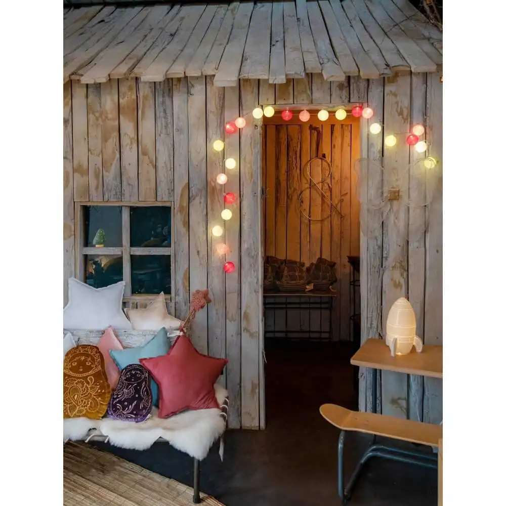 Guirled - Guirlande lumineuse Voice Control -  Tagada Commande Vocale Guirlande lumineuse boules coton Google & Alexa