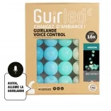 Guirled - Guirlande lumineuse Voice Control -  Horizon Commande Vocale Guirlande lumineuse boules coton Google & Alexa