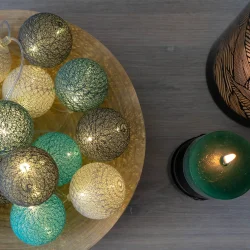 Guirled - Guirlande lumineuse Voice Control -  Mangrove Commande Vocale Guirlande lumineuse boules coton Google & Alexa