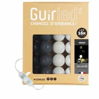 Guirled - Guirlande lumineuse Classique -  Minuit Classique Guirlande lumineuse boules coton LED USB