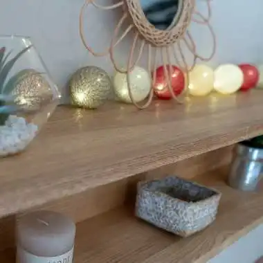 Guirled - Guirlande lumineuse Voice Control -  Acajou Commande Vocale Guirlande lumineuse boules coton Google & Alexa