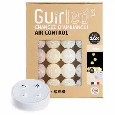 Guirled - Lichterkette Air Control - Baumwolle Ferngesteuert Lichterkette Kugeln Baumwolle LED USB