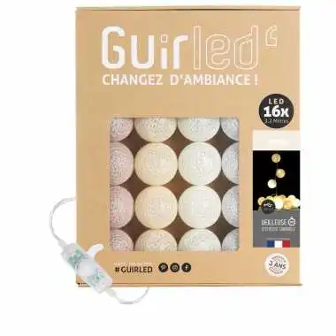 Guirled - Guirlande lumineuse Classique -  Coton Classique Guirlande lumineuse boules coton LED USB