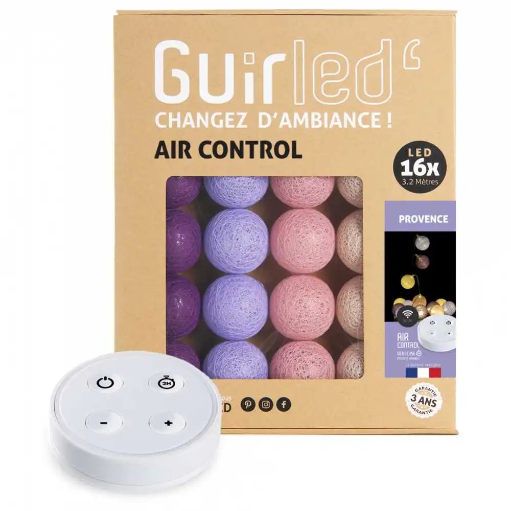 Guirled - Guirlande lumineuse Air Control -  Provence Télécommandée Guirlande lumineuse boules coton LED USB