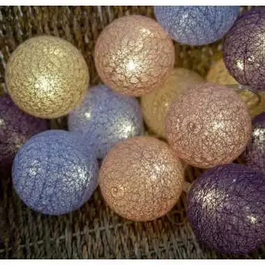 Guirled - Guirlande lumineuse Voice Control -  Provence Commande Vocale Guirlande lumineuse boules coton Google & Alexa