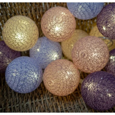 Guirled - Guirlande lumineuse Voice Control -  Provence Commande Vocale Guirlande lumineuse boules coton Google & Alexa