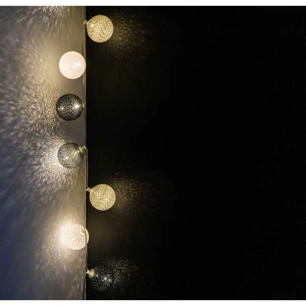 Guirled - Guirlande lumineuse Voice Control -  Minuit Commande Vocale Guirlande lumineuse boules coton Google & Alexa