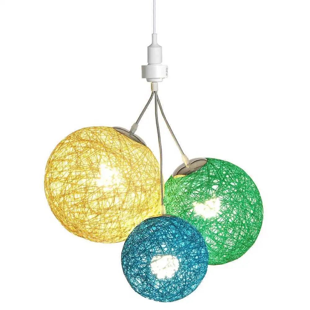 Guirled - Suspension 3 Boules -  Bornéo Luminaire Suspension 3 boules LED E27