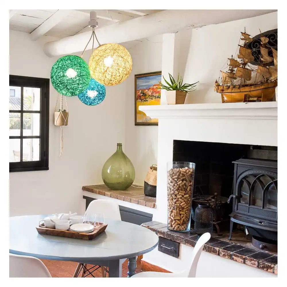 Guirled - Suspension 3 Boules -  Bornéo Luminaire Suspension 3 boules LED E27