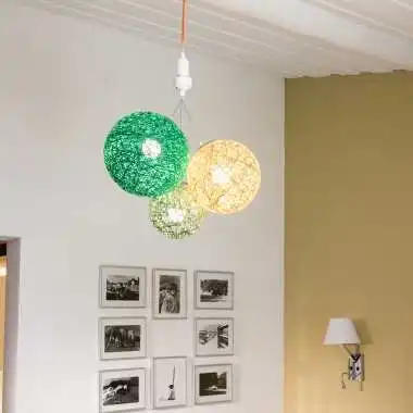 Guirled - Hängeleuchte 3 Kugeln - Canopy Leuchte Hängeleuchte 3 LED-Kugeln E27
