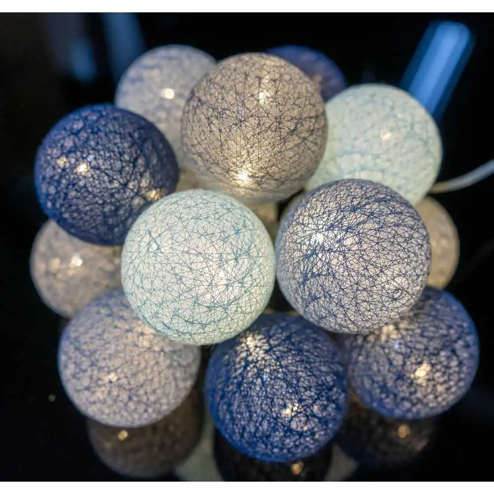 Guirled - Guirlande lumineuse Voice Control -  Byzantin Commande Vocale Guirlande lumineuse boules coton Google & Alexa
