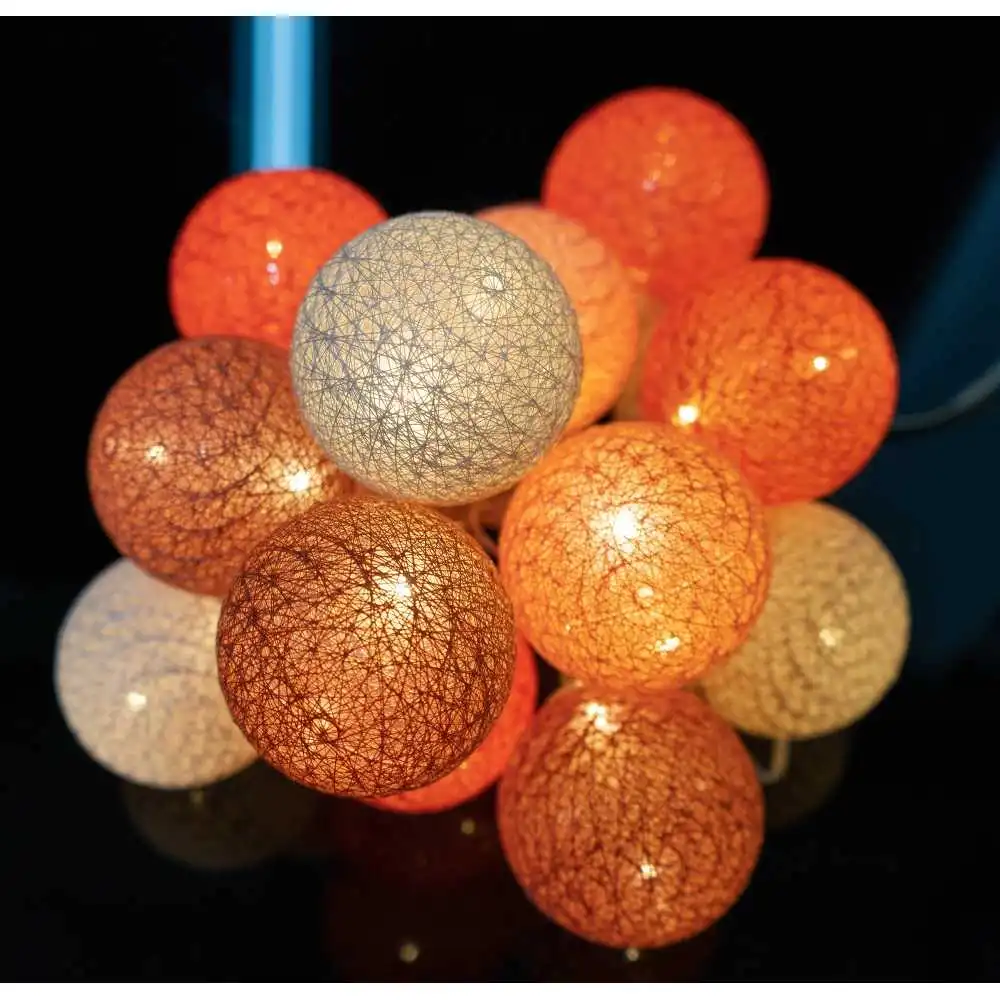 Guirled - Guirlande lumineuse Classique -  Ottoman Classique Guirlande lumineuse boules coton LED USB
