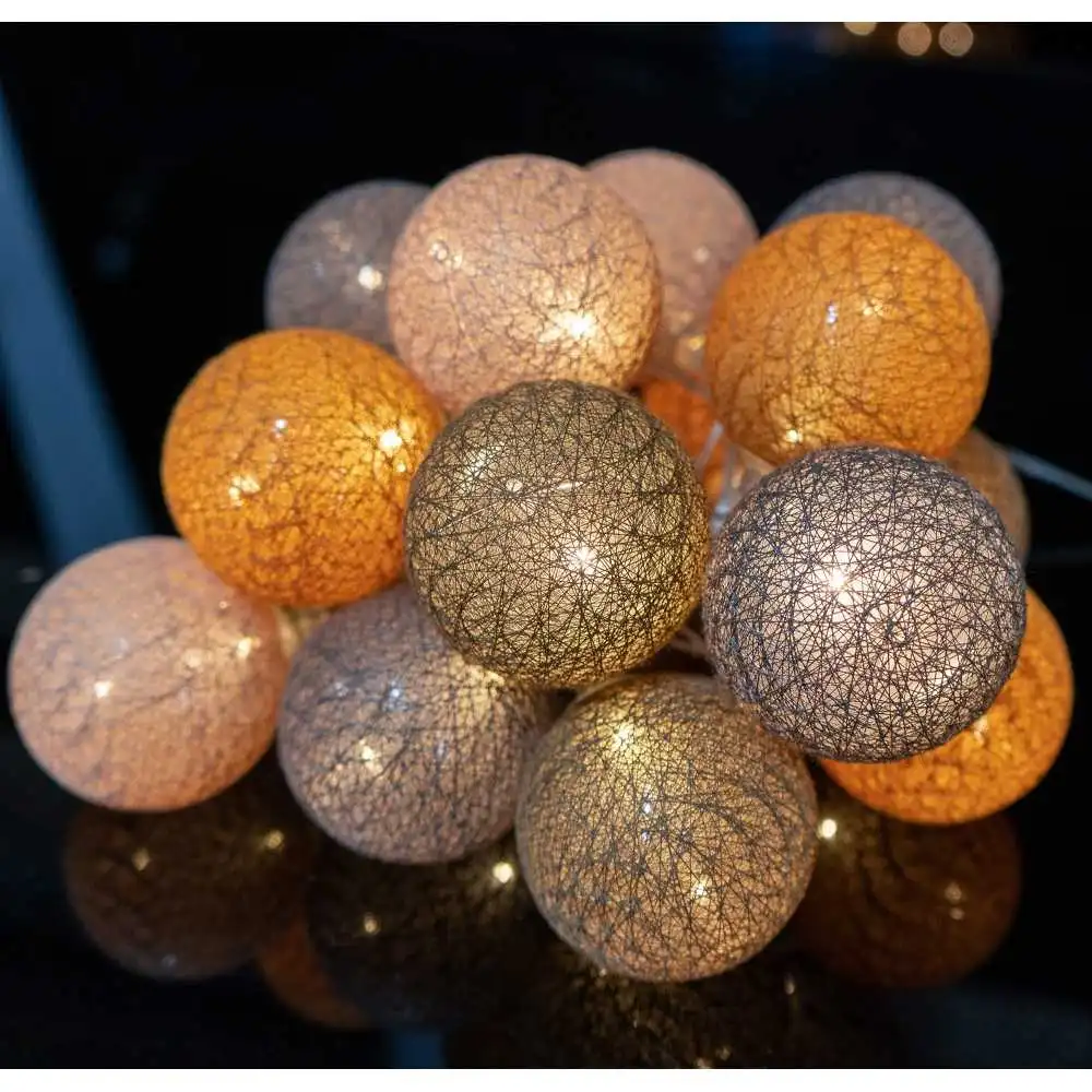 Guirled - Guirlande lumineuse Air Control -  Mesopotamia Télécommandée Guirlande lumineuse boules coton LED USB