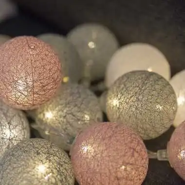 Guirled - Guirlande lumineuse Air Control -  Églantine Télécommandée Guirlande lumineuse boules coton LED USB