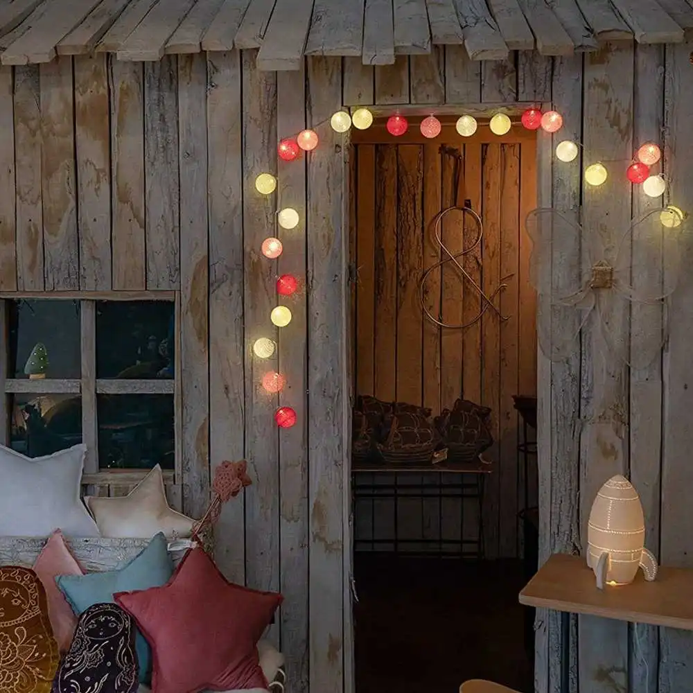 Guirled - Guirlande lumineuse Classique -  Tagada Classique Guirlande lumineuse boules coton LED USB
