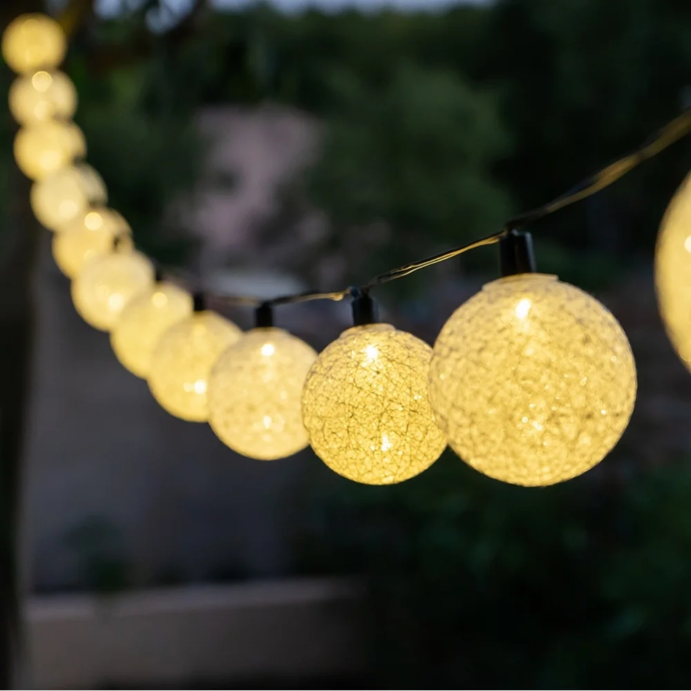 Guirled - Guirlande lumineuse Solaire -  Cerise Guirlande lumineuse extérieure étanche & solaire boules LED