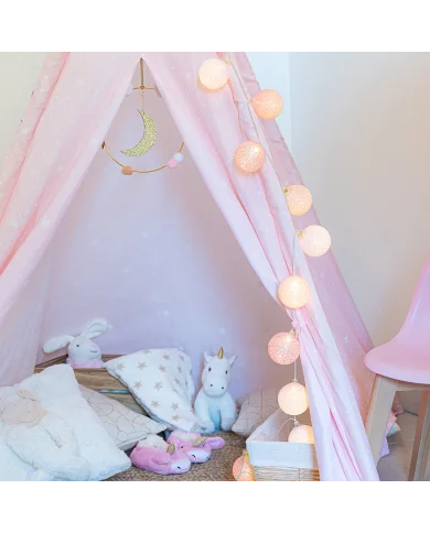 Guirled - Guirlande lumineuse Air Control -  Princesse Télécommandée Guirlande lumineuse boules coton LED USB