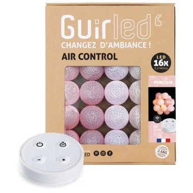 Guirled - Guirlande lumineuse Air Control -  Princesse Télécommandée Guirlande lumineuse boules coton LED USB