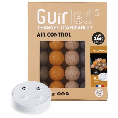 Guirled - Guirlande lumineuse Air Control -  Mesopotamia Télécommandée Guirlande lumineuse boules coton LED USB