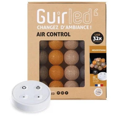 Guirled - Lichterkette Air Control - Mesopotamia Ferngesteuert Lichterkette Baumwollkugeln LED USB