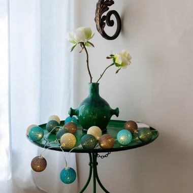 Guirled - Guirlande lumineuse Voice Control -  Mangrove Commande Vocale Guirlande lumineuse boules coton Google & Alexa