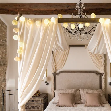 Guirled - Guirlande lumineuse Classique -  Coton Classique Guirlande lumineuse boules coton LED USB