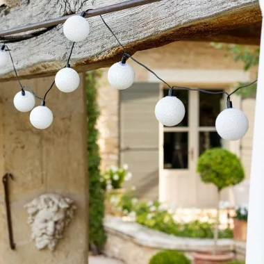 Guirled - Guirlande lumineuse Solaire -  Flocon Guirlande lumineuse extérieure étanche & solaire boules LED