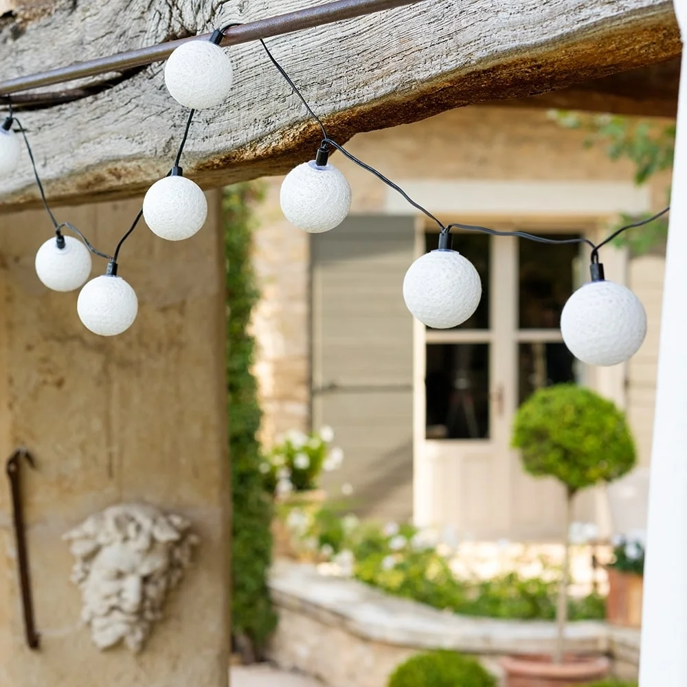 Guirled - Guirlande lumineuse Solaire -  Flocon Guirlande lumineuse extérieure étanche & solaire boules LED
