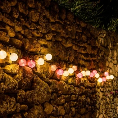 Guirled - Guirlande lumineuse Solaire -  Cerise Guirlande lumineuse extérieure étanche & solaire boules LED