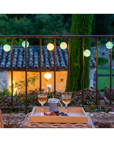 Guirled - Guirlande lumineuse Solaire -  Scandinave Guirlande lumineuse extérieure étanche & solaire boules LED