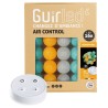 Hemisferio controlado Guirnalda luminosa bolas de algodón LED USB