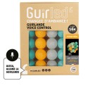 Guirled - Guirlande lumineuse Voice Control -  Hémisphère Commande Vocale Guirlande lumineuse boules coton Google & Alexa