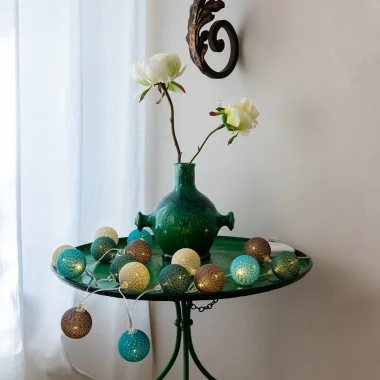 Guirled - Boutique -  Mangrove Classique Guirlande lumineuse boules coton LED USB [Reconditionné]