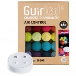 Guirled - Guirlande Air Control -  Arlequin Télécommandée Guirlande lumineuse boules coton LED USB [Refurbished]