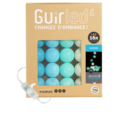 Guirled - Guirlande Classique -  Horizon Classique Guirlande lumineuse boules coton LED USB