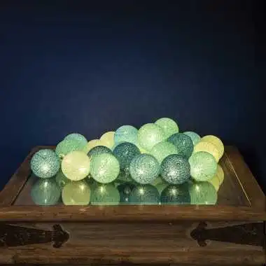 Guirled - Klassische Lichterkette - Horizon Classique Lichterkette Baumwollkugeln LED USB