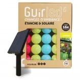 Guirled - Ghirlanda impermeabile & solare - Cocktail Ghirlanda luminosa a palline LED da esterno impermeabile & solare