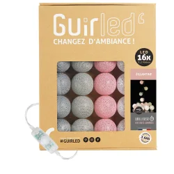 Guirled - Guirlande Classique -  Églantine Classique Guirlande lumineuse boules coton LED USB