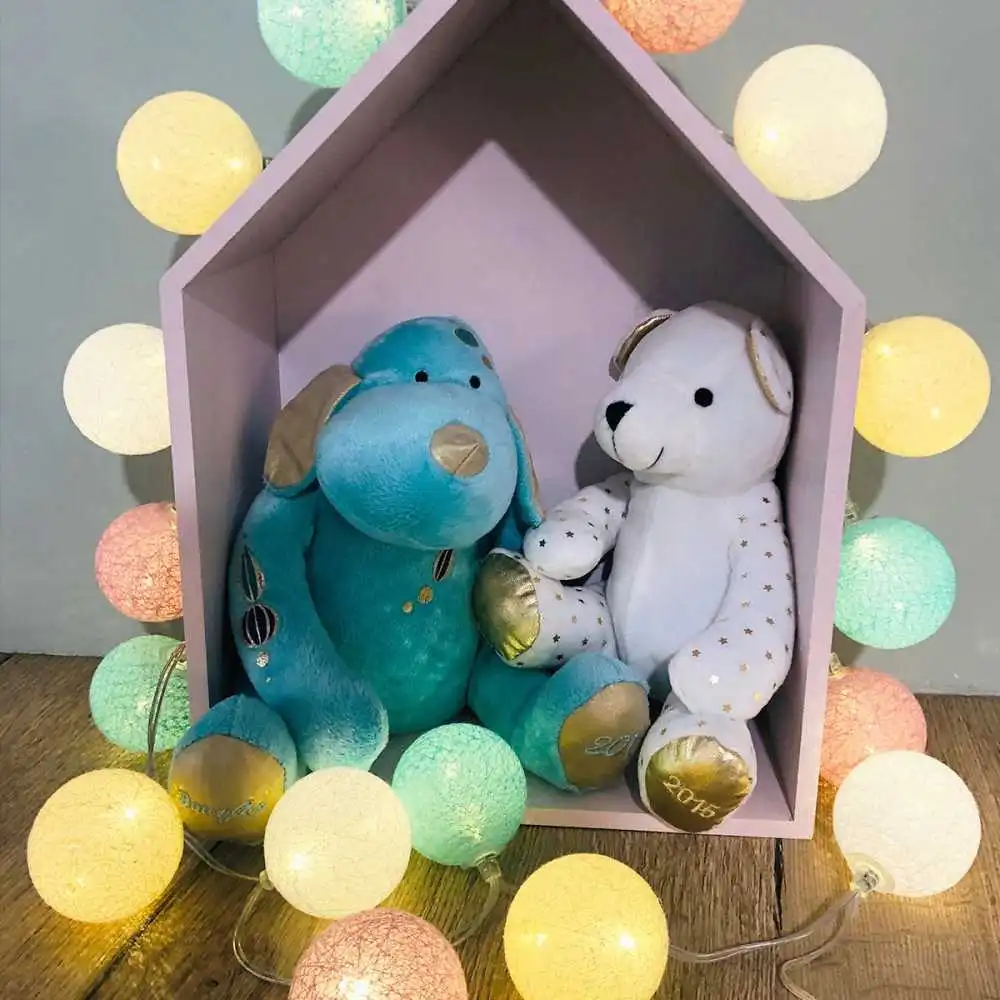 Guirled - Guirlande Classique -  Bébé Classique Guirlande lumineuse boules coton LED USB
