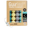 Guirled - Guirlande Classique -  Scandinave Classique Guirlande lumineuse boules coton LED USB