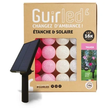 Guirled - Guirlande étanche & solaire -  Tagada Guirlande lumineuse extérieure étanche & solaire boules LED