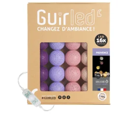 Guirled - Guirlande Classique -  Provence Classique Guirlande lumineuse boules coton LED USB