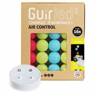 Guirled - Guirlande Air Control -  Cocktail Télécommandée Guirlande lumineuse boules coton LED USB