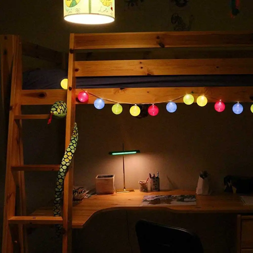 Guirled - Guirlande Air Control -  Cocktail Télécommandée Guirlande lumineuse boules coton LED USB