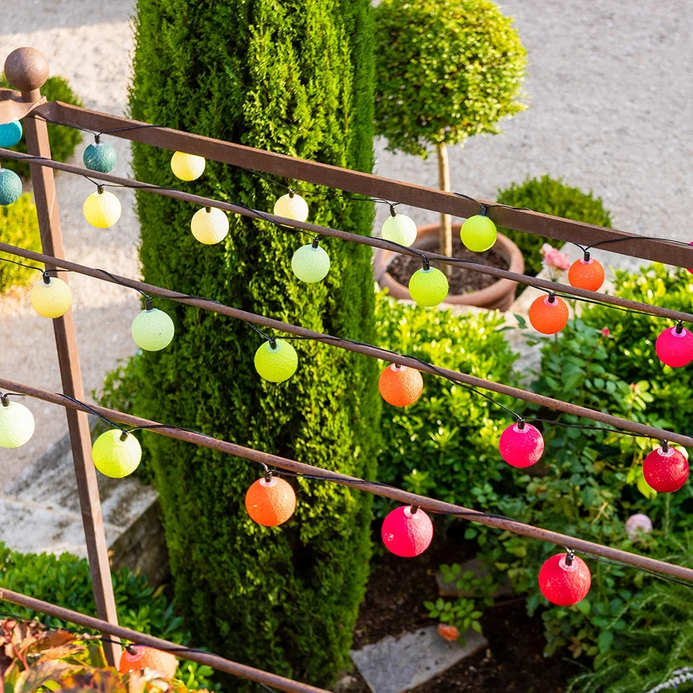 Guirled - Guirlande étanche & solaire -  Arlequin Guirlande lumineuse extérieure étanche & solaire boules LED