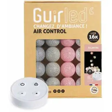 Guirled - Guirlande Air Control -  Églantine Télécommandée Guirlande lumineuse boules coton LED USB