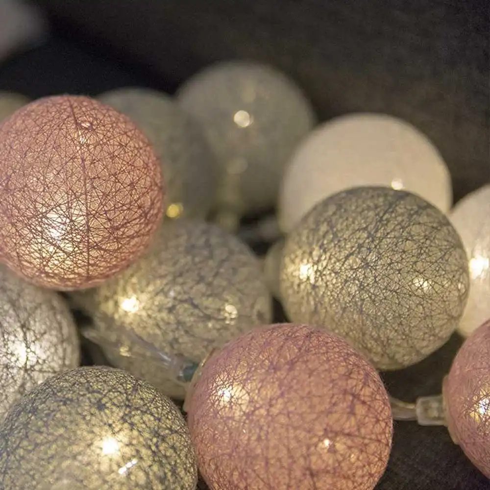 Guirled - Guirlande Air Control -  Églantine Télécommandée Guirlande lumineuse boules coton LED USB